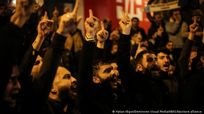 Istanbul | Protest for dem schwedischen Konsulat