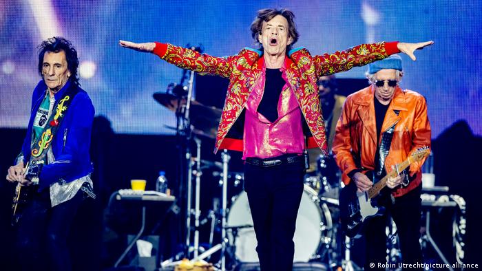 Die Rollings Stones auf der Bühne in Amsterdam