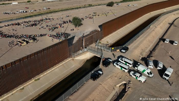 Mexiko Grenze USA Migranten Grenzzaun Grenzpolizei 
